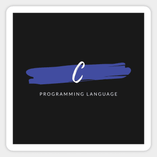 C Programming Language Paint Smear Sticker